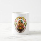 Ostern Ostern Eierkuchen Korb Mandala Art Ei Jagd Kaffeetasse (Mittel)