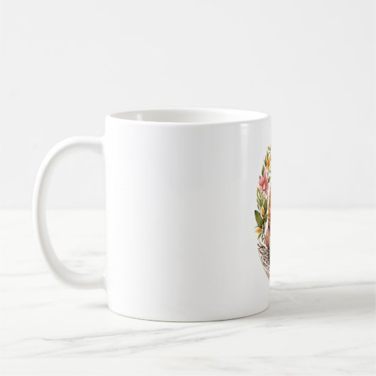 Ostern Ostern Eierkuchen Korb Mandala Art Ei Jagd Kaffeetasse (Links)