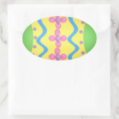 Ostern Ovaler Aufkleber (Tasche)