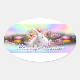 Ostern Ovaler Aufkleber