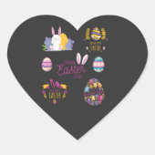 Ostern-Paket, Ostern-Aufkleber Herz-Aufkleber (Vorderseite)