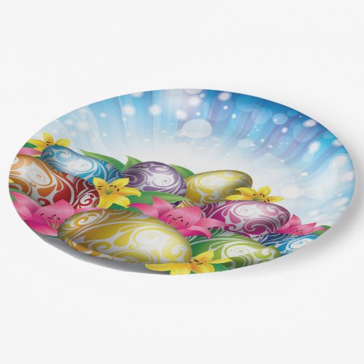 Ostern Pappteller (Schrägansicht)