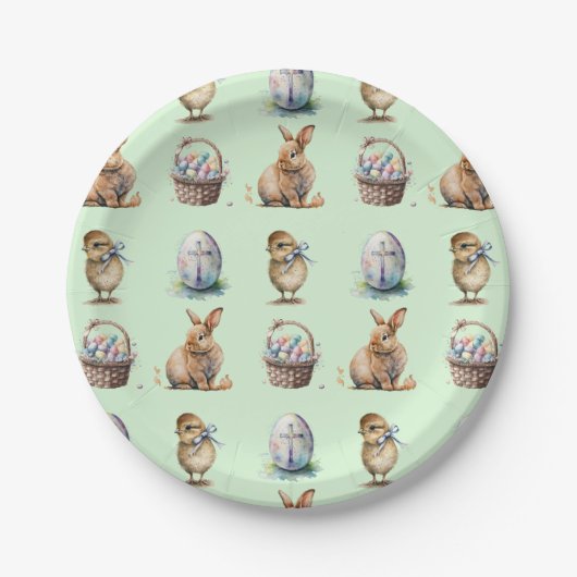 Ostern Pappteller (Vorderseite)