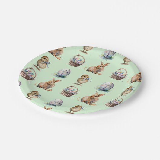 Ostern Pappteller (Schrägansicht)