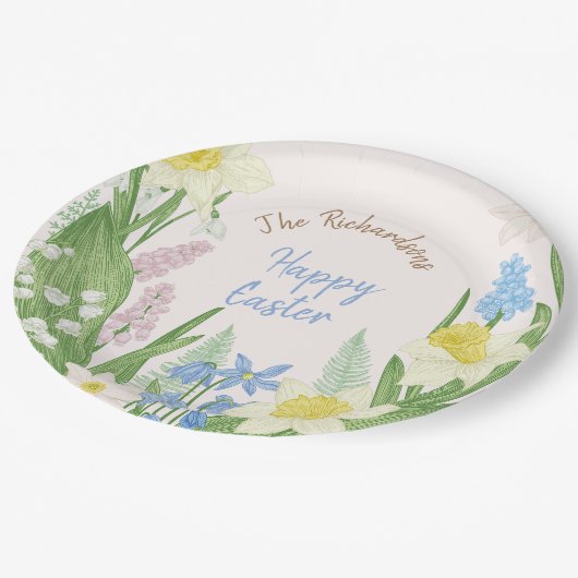 Ostern Pappteller (Schrägansicht)