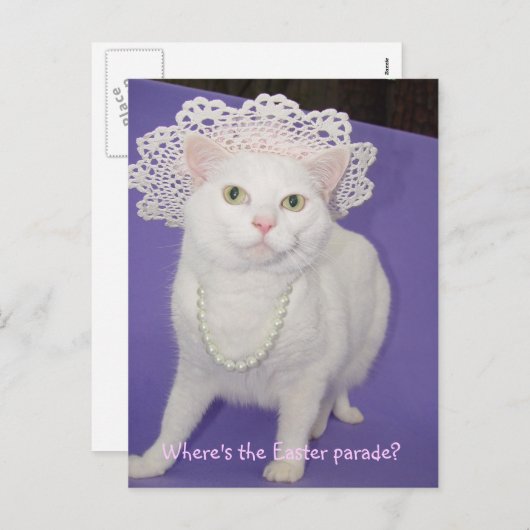 Ostern-Parade Feiertagspostkarte (Vorne/Hinten)