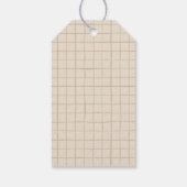 Ostern Party Bunny Beige Boho Vielen Dank Geschenkanhänger (Rückseite)