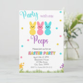 Ostern Party Meine Pieps Party Einladung (Stehend Vorderseite)