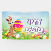 Ostern Party Ostern Bunny Egg Jagen Frühlingsblume Banner (Horizontal)