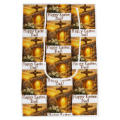 Ostern personalisierbare Geschenktasche Mittlere Geschenktüte (Rückseite)