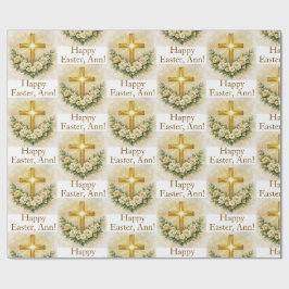 Ostern Personalisiertes Kreuz-Wrap-Papier für Chri Geschenkpapier