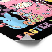 Ostern Pflege Retro Hase Pflegeteam Tee Süß Poster (Ecke)