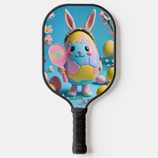 Ostern Pickleball Spaß - Bunny & Egg Paddle Design (Vorderseite)
