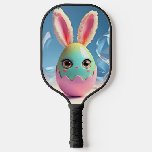 Ostern Pickleball Spaß - Bunny & Egg Paddle Design (Vorderseite)
