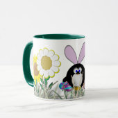 Ostern-Pinguin Tasse (Vorderseite Links)