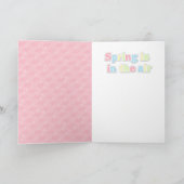 Ostern - Poodle - Junior Feiertagskarte (Innenseite)