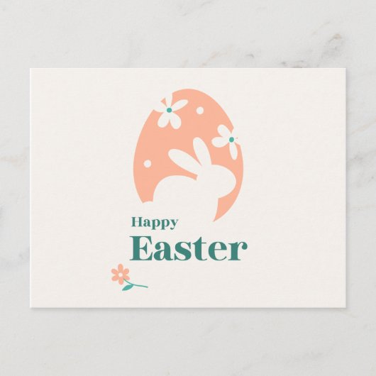 Ostern Postkarten Bunny Card Frohe Ostern (Vorderseite)