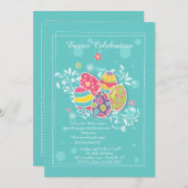 Ostern-Pracht-Einladung Einladung (Vorne/Hinten)