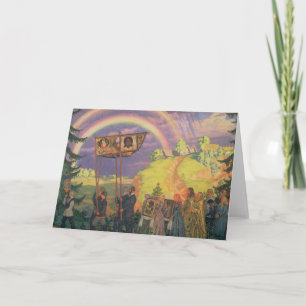 Ostern Procession, 1915 Feiertagskarte