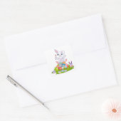 Ostern Quadratischer Aufkleber (Umschlag)