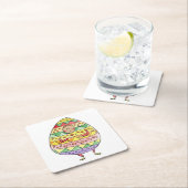 Ostern Rechteckiger Pappuntersetzer (Vor Ort)