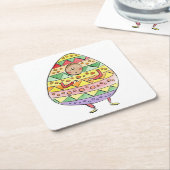 Ostern Rechteckiger Pappuntersetzer (angewinkelt)