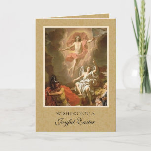 Ostern Religiöse Auferstehung Jesus Christlich Hol Feiertagskarte