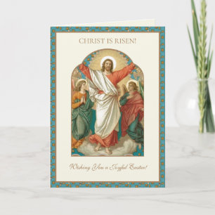 Ostern Religiöse Auferstehung Jesus Christliches H Feiertagskarte