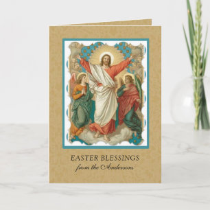 Ostern Religiöse Auferstehung Jesus Christliches H Feiertagskarte