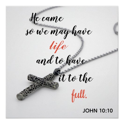 Ostern, religiöses Zitat. Poster (Vorderseite)