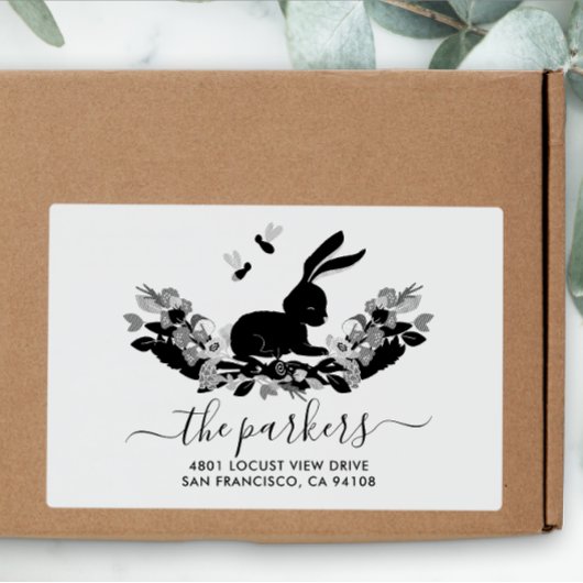 Ostern | Rücksendeadresse für Familienname Gummistempel