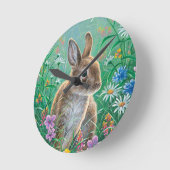 Ostern Runde Wanduhr (Winkel)