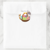 Ostern Runder Aufkleber (Tasche)