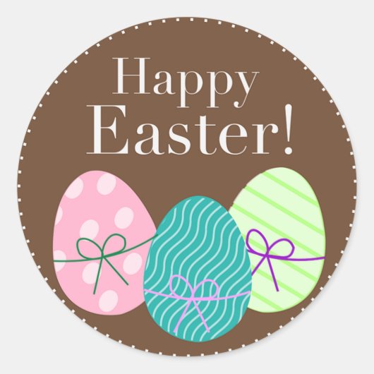 Ostern Runder Aufkleber (Vorderseite)