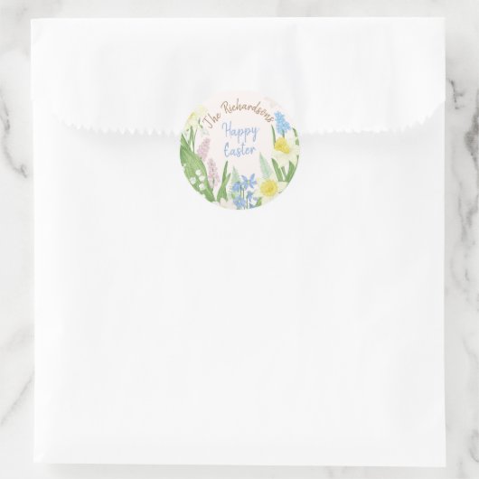 Ostern Runder Aufkleber (Tasche)