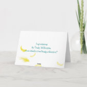 Ostern-SCHWESTER-Küken Feiertagskarte (Rückseite)