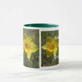 Ostern Segen-Zwei Gelb-Narzissen Tasse (Zentrum)