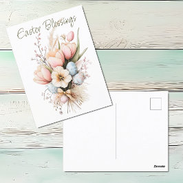 Ostern Segnungen Tulip Boquet Urlaub Postkarte