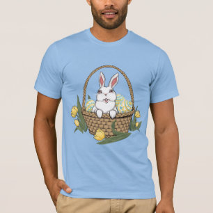Ostern Shirt Osterhase Bunny Basketball Unisex T -