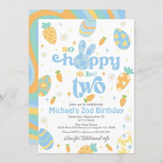 Ostern so erfreut, zwei Jungen zu sein Geburtstag Einladung