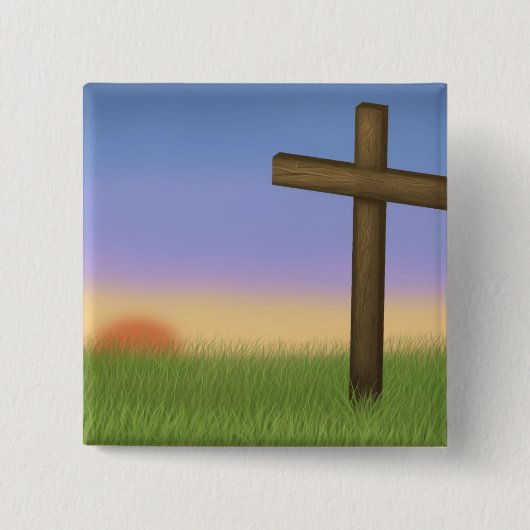 "Ostern-Sonnenaufgang-" Knöpfe Button (Vorderseite)