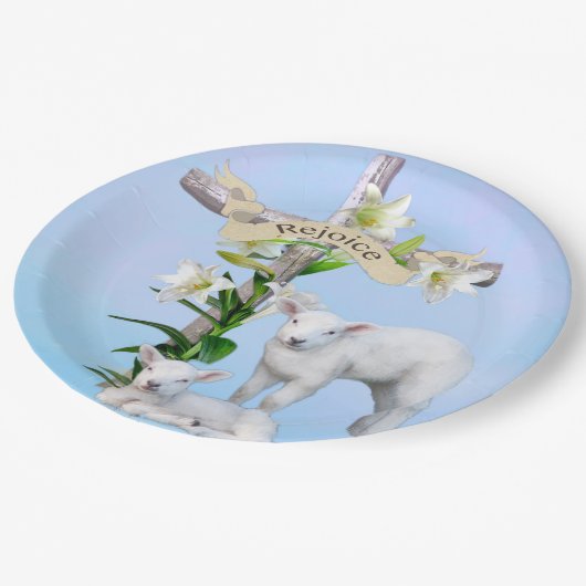 Ostern-Sonnenaufgang-Pappteller Pappteller (Schrägansicht)