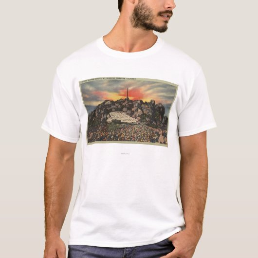 Ostern-Sonnenaufgang-Service an Mt. Rubidoux T-Shirt (Vorderseite)