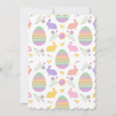 Ostern, Sonnenschein, Mädchen 1., Frühjahr Geburts Einladung (Rückseite)