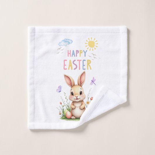 Ostern Sonniges Bad Handtuch Set (Waschlappen)