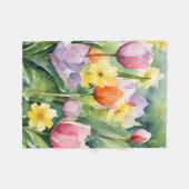 Ostern steht vor der Tür Fleecedecke (Vorderseite (Horizontal))