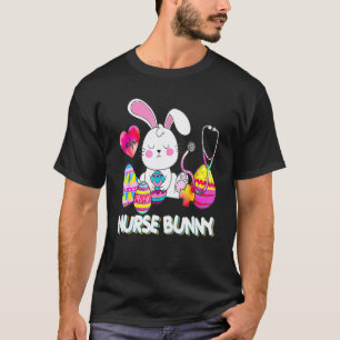 Ostern Süße Hase Krankenschwester hält Ei Frohe Os T-Shirt