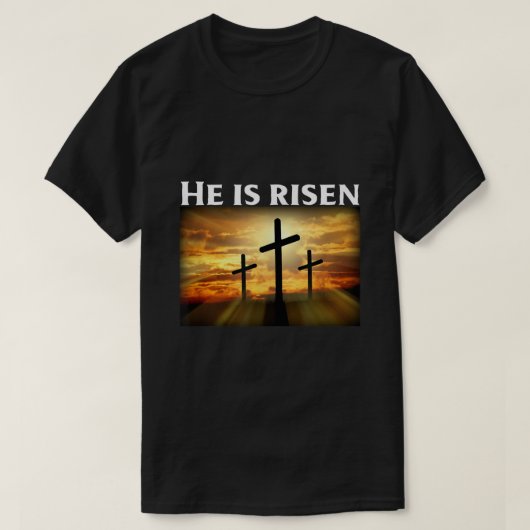 Ostern T Shirt ist er in Shirt Christlich T S S (Design vorne)