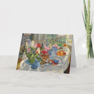 Ostern-Tabelle Feiertagskarte