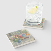 Ostern-Tabelle Steinuntersetzer (Seitenansicht)